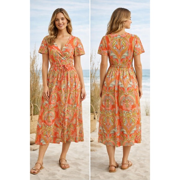 Spartina 449 Dresses & Skirts - Spartina 449 Beachy Resort Cottagecore M Boho 70's Coastal Southern Dress